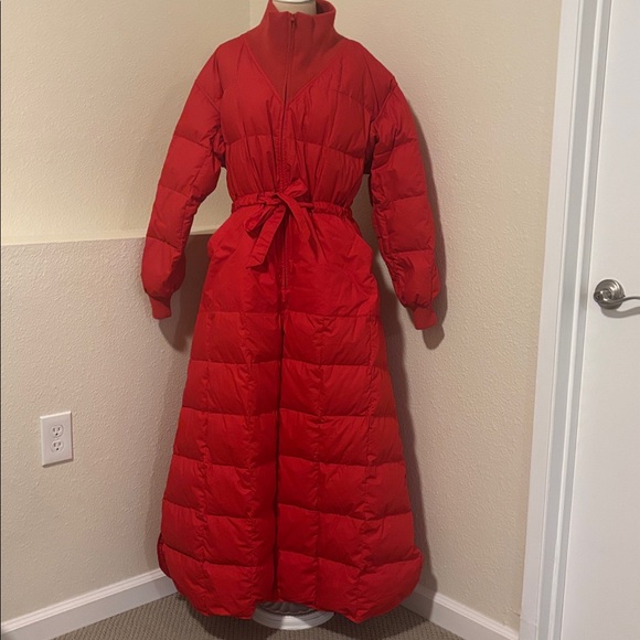 Eddie Bauer Jackets & Blazers - Vintage Eddie Bauer Red Goose Down Floor Length Parka Women’s Large